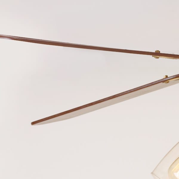 A ceiling fan with flipped blades to give it a new look.