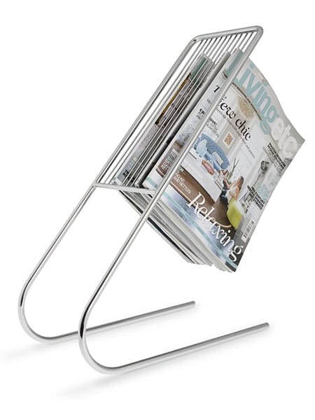 A magazine rack.