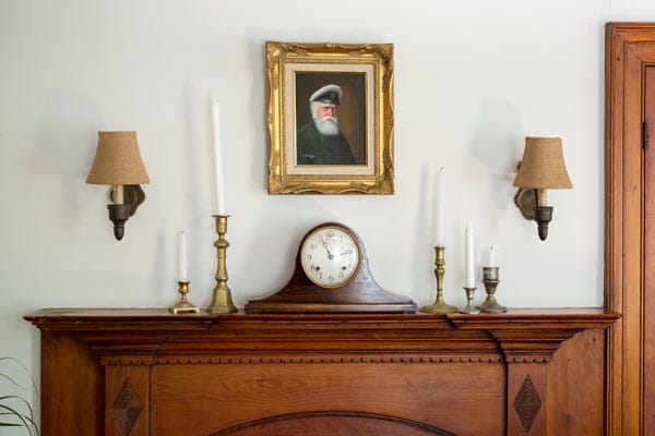 Decor on a mantel