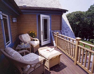 custom railings on a deck