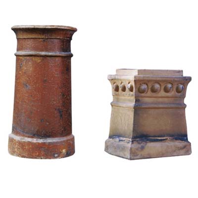 Two different antique Chimney Pots.