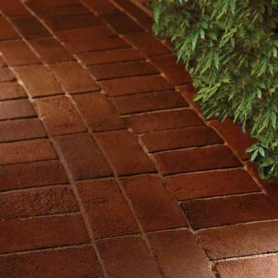 A brick path