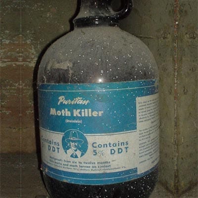 Dichloro-diphenyl-trichloroethane (DDT), a toxic chemical.