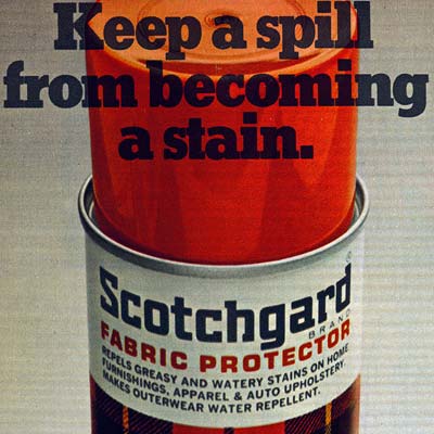 Perfluorooctane sulfonate (PFOS), a toxic product to protect from stains.