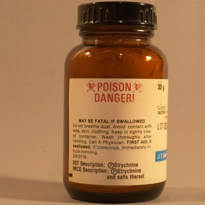 Strychnine, a rodenticide.