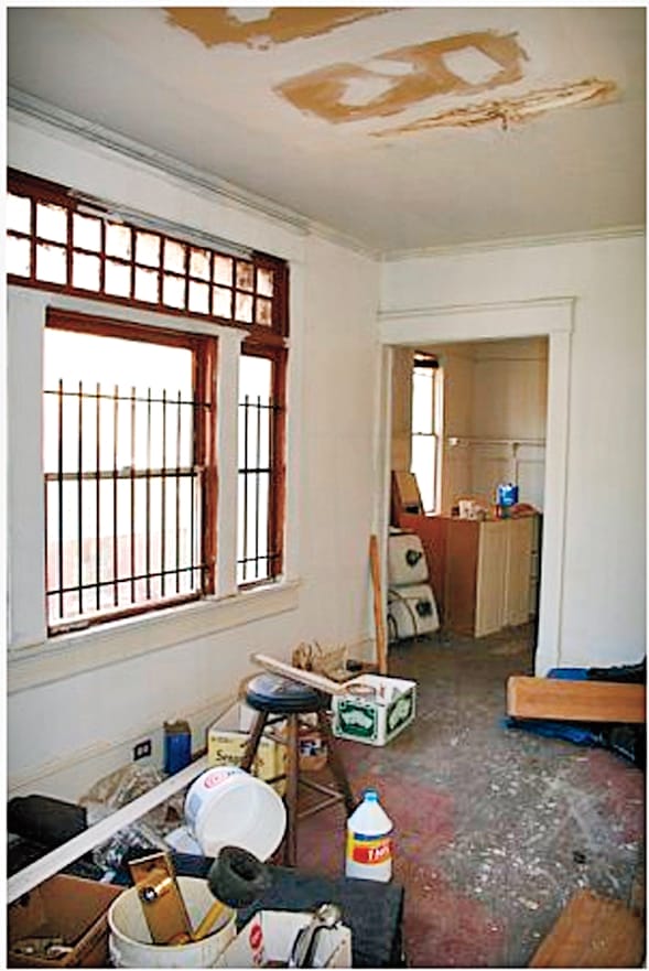 A house in the construction process