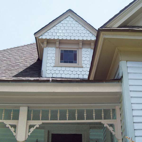 Stained glass windows on the house
