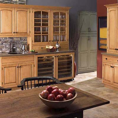 Cabinets with crown molding