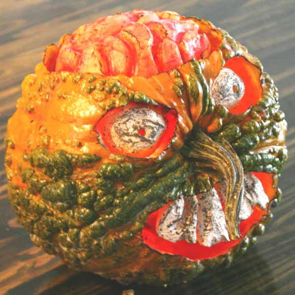 Brain child pumpkin carving