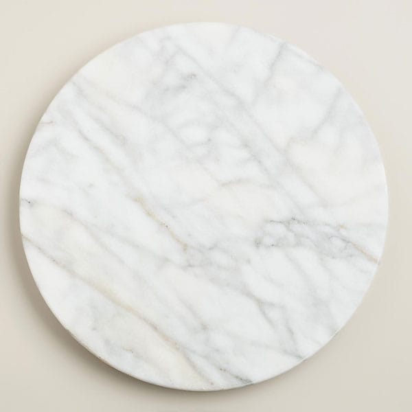 Marble pattern lazy Susan.