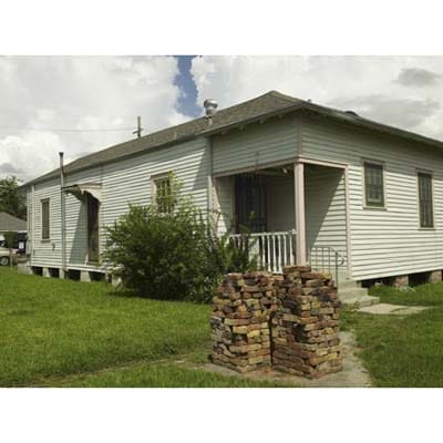 Rear view of the house.