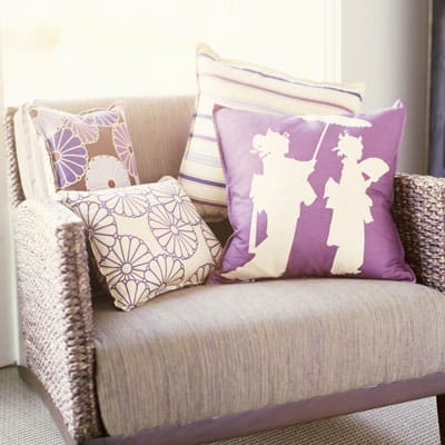 Upholstered chair which is splitting