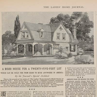 A 1898 photo of the house in The Ladies' Home Journal