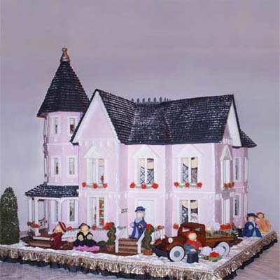 The Flavel House Museum as a gingerbread house