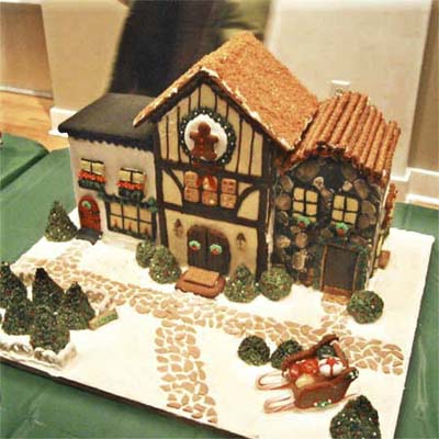 Main Street gingerbread house