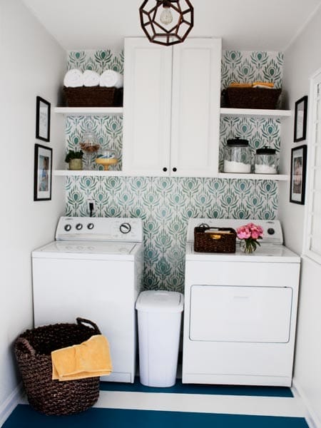 A remodeled laundry area