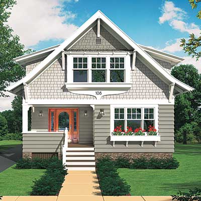 Photoshop rendering of cottage redesign.