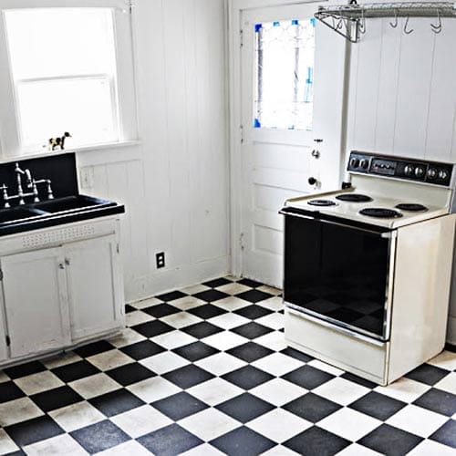 A before photo of the kitchen