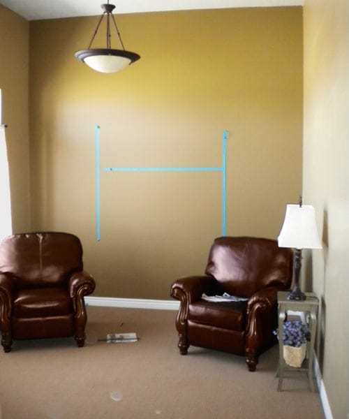 A before photo of the living room