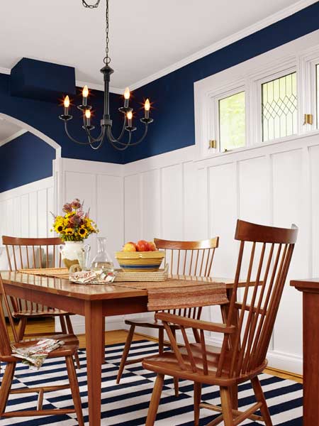 A remodeled dining room