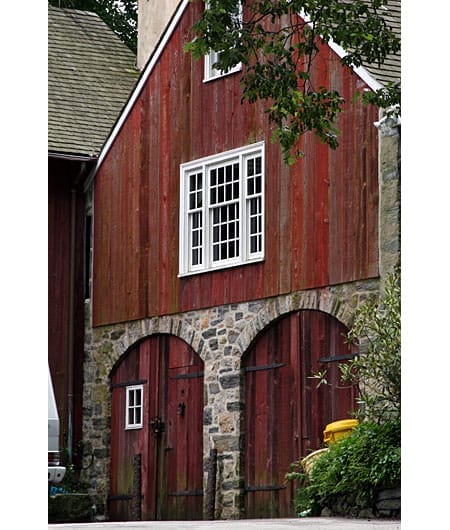 A house with rustic gables