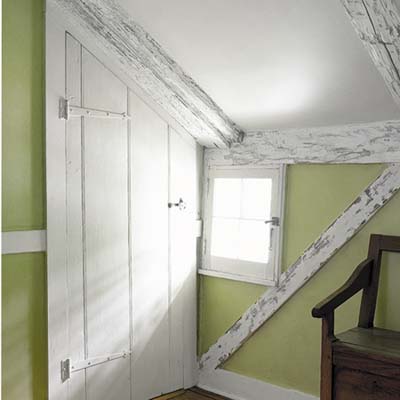 A close up of a corner in the house