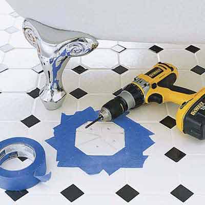 Broken tile repair