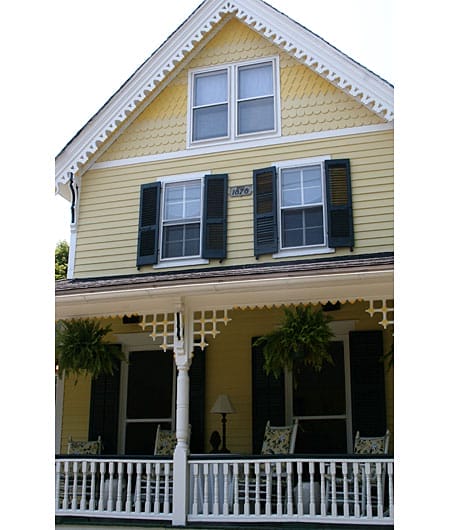 A House with sunny side up gables.