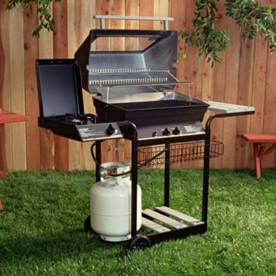 a gas grill