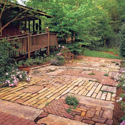 A patchwork patio