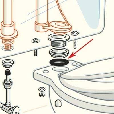 A toilet's gasket.