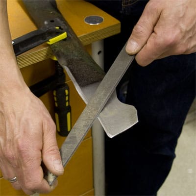 Sharpen a Mower Blade