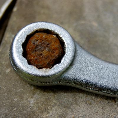 Rusted nut