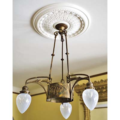 A ceiling medallion 