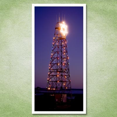 Radio tower Christmas tree
