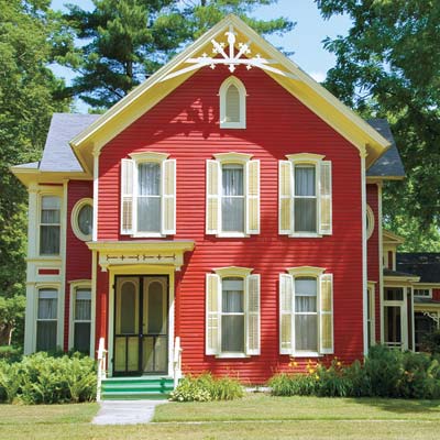 A red house