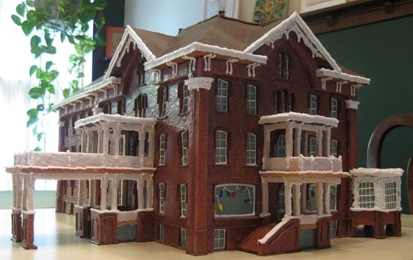 Hotel Harrington as a gingerbread house