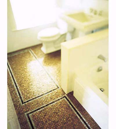 using borders to create a rectangle shape for a tile floor