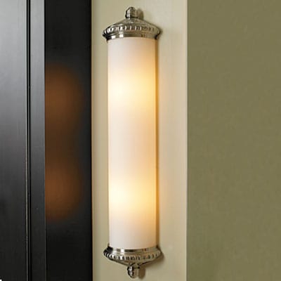 Narrow wall sconce.