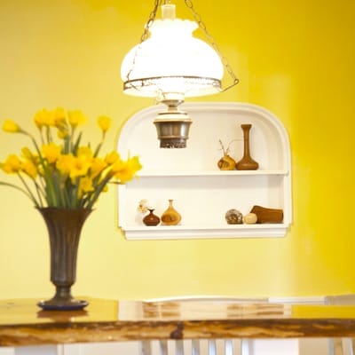 A breakfast nook
