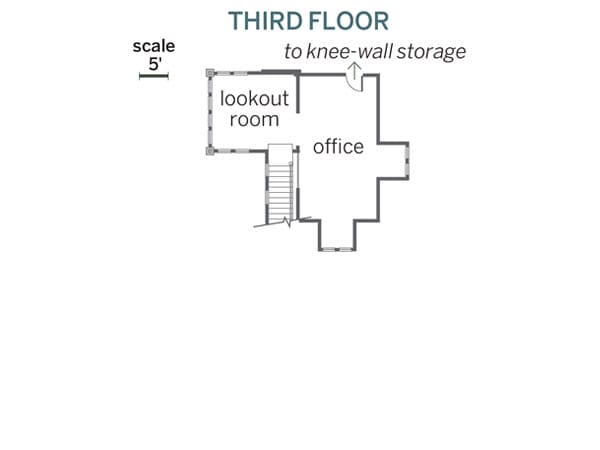 Floor plan for the third floor