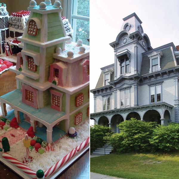 The Jordan House as a gingerbread house