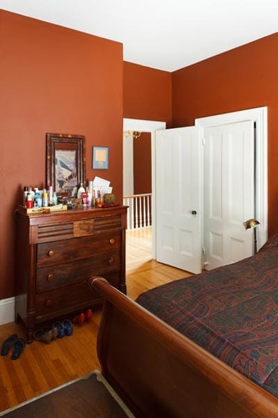 A view of the master bedroom.