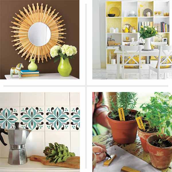 A collage of decorative upgrades