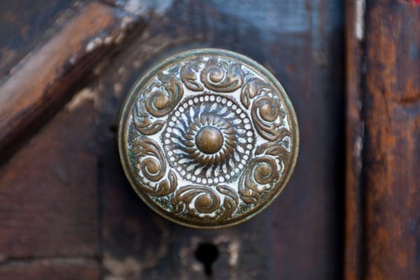 Brass door knob