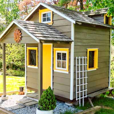 A restored garden shed