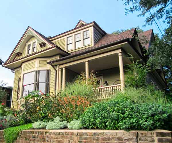 Restored Queen Anne house.