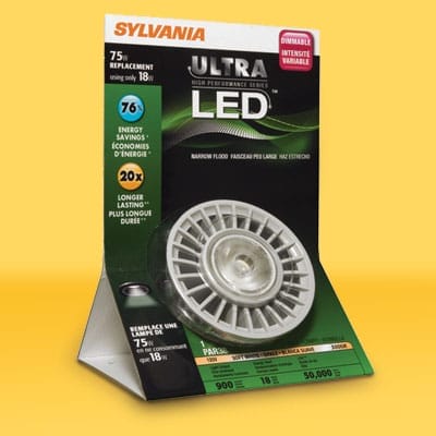 an LED lightbulb