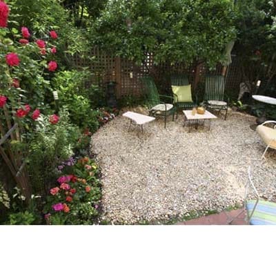 A garden area