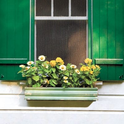 Vintage trim window box